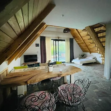 Unique Wooden With Pool Ολυμπιάδα