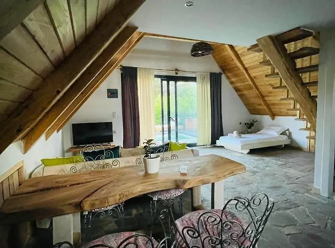 Unique Wooden With Pool אולימפיאדה